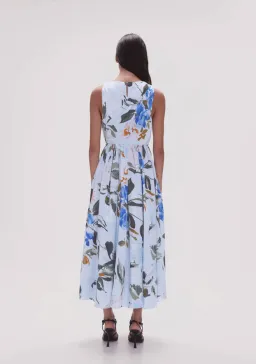 Aje Abbey Twisted Midi Dress in Divine Orchid Floral Size 16 for rent on The Volte - image 2