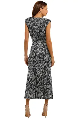 MISHA Leora Midi Dress Print Size 12/L for rent on The Volte - image 3
