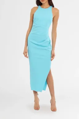 MISHA Marjorie Midi Dress Blue Size 14 for rent on The Volte - image 1
