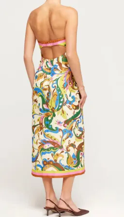 Alemais Ozma Bodice Midi Dress Multi Size 12 for rent on The Volte - image 2