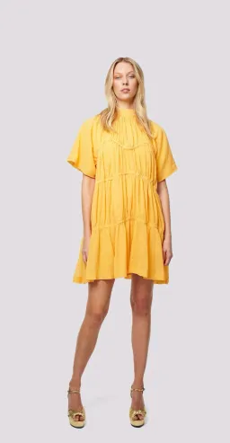 Sunset Lover Wildfire Babydoll Dress Blazing Orange Size AU 8 for rent on The Volte - image 1