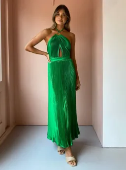 L'Idee Reveil Gown In Bright Green Size AU 8 for rent on The Volte - image 3