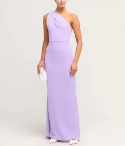 Solace London Demi Woven Crepe Dress in Lilac Size AU 8 for rent on The Volte - image 1
