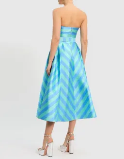 Rebecca Vallance Seychelles Midi Dress Blue Size AU 10 for rent on The Volte - image 5