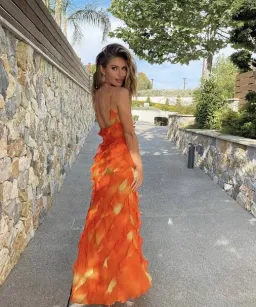 Rat & Boa Rio Maxi Dress Orange Size S / AU 8 for rent on The Volte - image 2