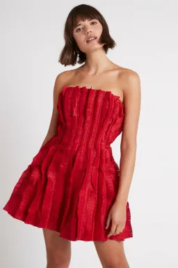 Aje Hybrid Sleeveless Mini Dress Red Size 14 for rent on The Volte - image 3