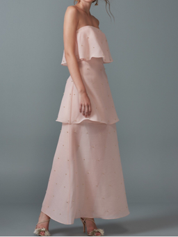Keepsake call me gown - blush  for rent on The Volte - image 4