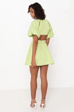 Mossman The Seahaze Mini Dress Green Size 6 for rent on The Volte - image 3