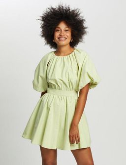 Mossman The Seahaze Mini Dress Green Size 6 for rent on The Volte - image 4