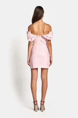 Sofia the Label Hailey Off Shoulder Mini Dress Baby Pink Size 6 for rent on The Volte - image 2