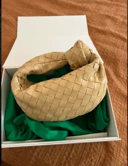 Bottega Veneta Mini Jodie Bag Porridge for rent on The Volte - image 2