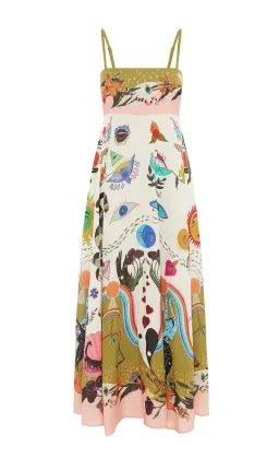 Alemais Evergreen Sundress Multi Print Size 10 for rent on The Volte - image 5