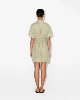 Magali Pascal La Mer Shirt Dress Green Size 12 for rent on The Volte - image 3