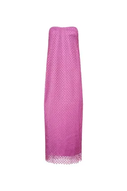 Camilla & Marc Sinclar Lace Maxi Dress Magenta Pink Size 8 for rent on The Volte - image 6