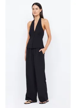 Bec & Bridge Archer Halter Top and Pant Set in Black Size 8 for rent on The Volte - image 1