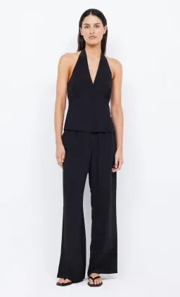 Bec & Bridge Archer Halter Top and Pant Set in Black Size 8 for rent on The Volte - image 2