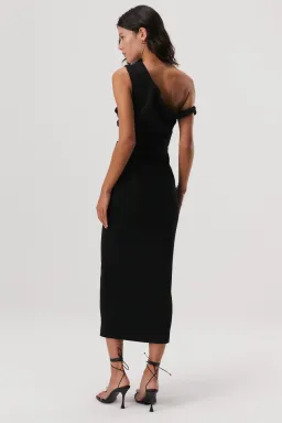 Misha Alaska Midi Dress Black Size 10  for rent on The Volte - image 3