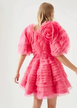 Aje Amour Mini Dress Pink Size 14 for rent on The Volte - image 2