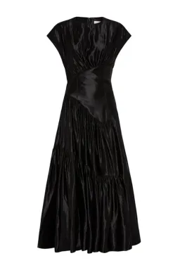 Aje Serendipity Reflection Midi Dress Black Size 10 for rent on The Volte - image 4