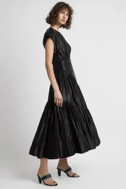 Aje Serendipity Reflection Midi Dress Black Size 10 for rent on The Volte - image 2