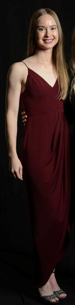 Shona Joy Core Cocktail Dress- Burgundy for rent on The Volte - image 3