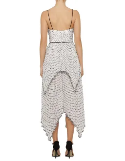 Self-Portrait Plumetis Tiered Midi Dress Print Size 12 for rent on The Volte - image 3