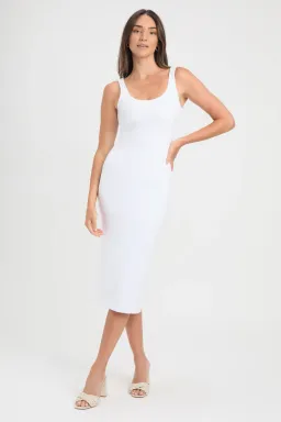 Kookai Larissa Midi Dress White Size 0 / AU 6  for rent on The Volte - image 1