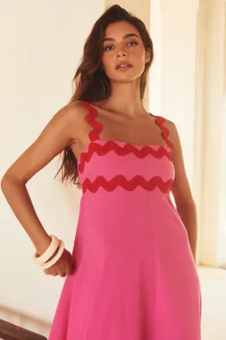 Mister Zimi Vivi Dress Pink Ric Rac Size 8 for rent on The Volte - image 2