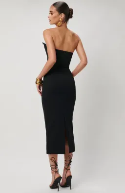 Effie Kats Danna Midi Dress Black Size 10 for rent on The Volte - image 3