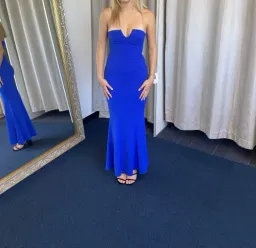 Sheike Eternity Strapless Gown Cobalt Size AU 8  for rent on The Volte - image 1