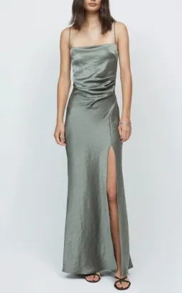 Bec & Bridge Nadia Maxi Dress in Khaki Size 10  for rent on The Volte - image 2