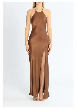 Bec & Bridge Annika Maxi Dress Brown Size 8 for rent on The Volte - image 1