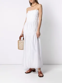 Sir The Label Dimitri Strapless Midi Dress Ivory Size 2 / 10 AU for rent on The Volte - image 1