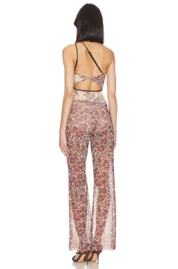 Bec & Bride Nova Top & Priya Pants Set Multi Floral Size 8 for rent on The Volte - image 2