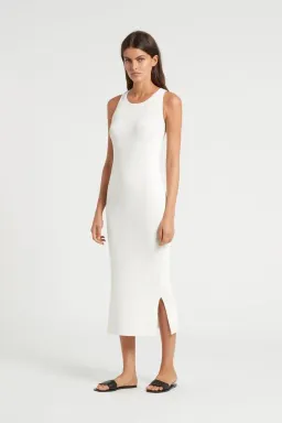 Sir the Label Marcelle Open Back Midi Dress White Size AU 6 for rent on The Volte - image 1