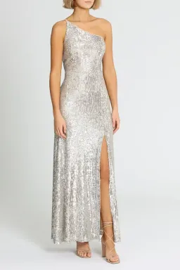 Montique Elle Sequin Mink Gown in Mink Size 14 for rent on The Volte - image 2