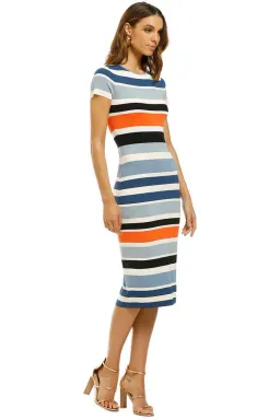 By Jonny Side Line Peplum Tee Dress Multi Size 12 for rent on The Volte - image 2