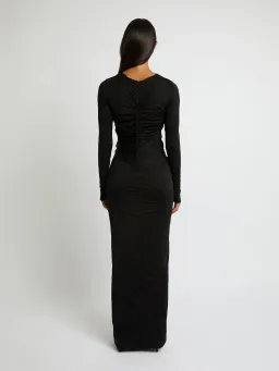 Christopher Esber Venus Long Sleeve Dress Black Size 6 for rent on The Volte - image 3