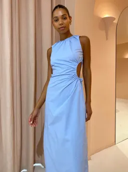 Sir the Label Ilkin Cut Out Dress in Ice Blue Size 1 / AU 8 for rent on The Volte - image 4