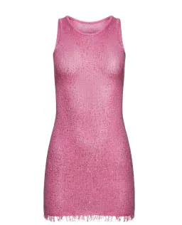 Asta Resort Natalia Mini Dress Azalea Pink Sequin Size AU 10 for rent on The Volte - image 3