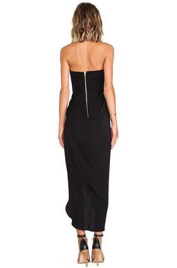 Shona Joy V Bustier Dress Black for rent on The Volte - image 3