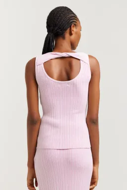 Henne Romme Knit Top and Skirt Set Pink Size S / AU 8 for rent on The Volte - image 3