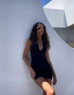 Natalie Rolt Magda Mini Dress Black Size 2 / AU 8/10 for rent on The Volte - image 1