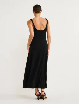 Hansen and Gretel Campari Jersey Midi Dress Black Size XS / AU 6 for rent on The Volte - image 3