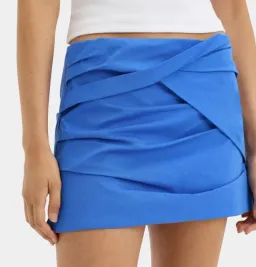 Sir The Label Azul Twist Mini Skirt Cobalt Size 3 / AU 12  for rent on The Volte - image 2