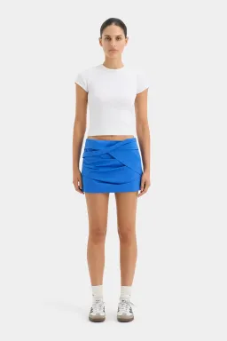 Sir The Label Azul Twist Mini Skirt Cobalt Size 3 / AU 12  for rent on The Volte - image 1