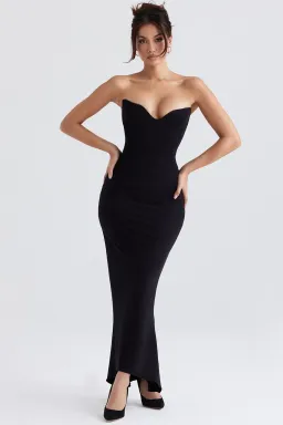 House of CB Sabine Strapless Corset Dress Black Size S / AU 8 for rent on The Volte - image 1