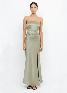 Bec & Bridge The Dreamer Strapless Dress Sage Size 8 for rent on The Volte - image 1