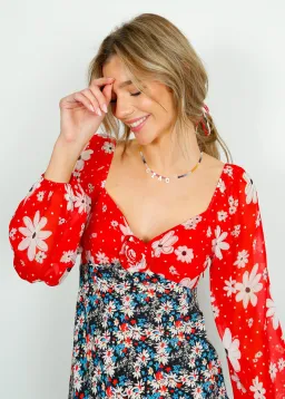 Rixo Jeanie Dress Multi Floral Size XXS / AU 6 for rent on The Volte - image 2