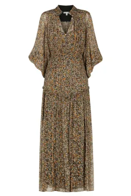 Shona Joy Paloma Button Up Midi Dress Multi Floral Size 8 for rent on The Volte - image 5